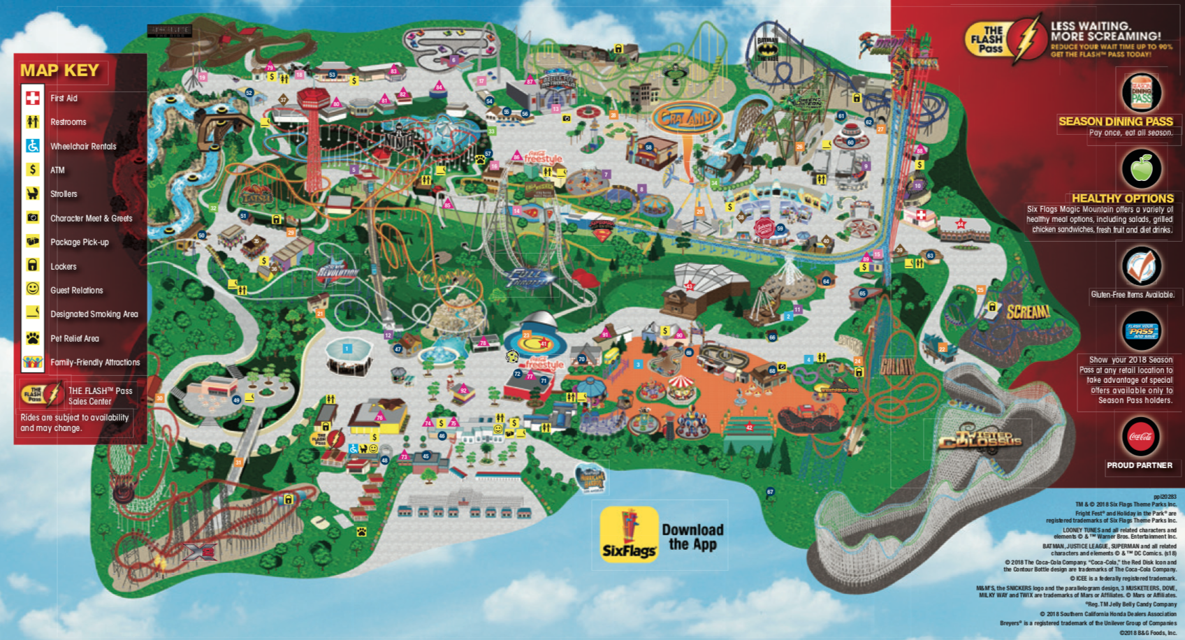 Hersheypark’s PARK MAP, ALL CREDIT TO Hersheypark